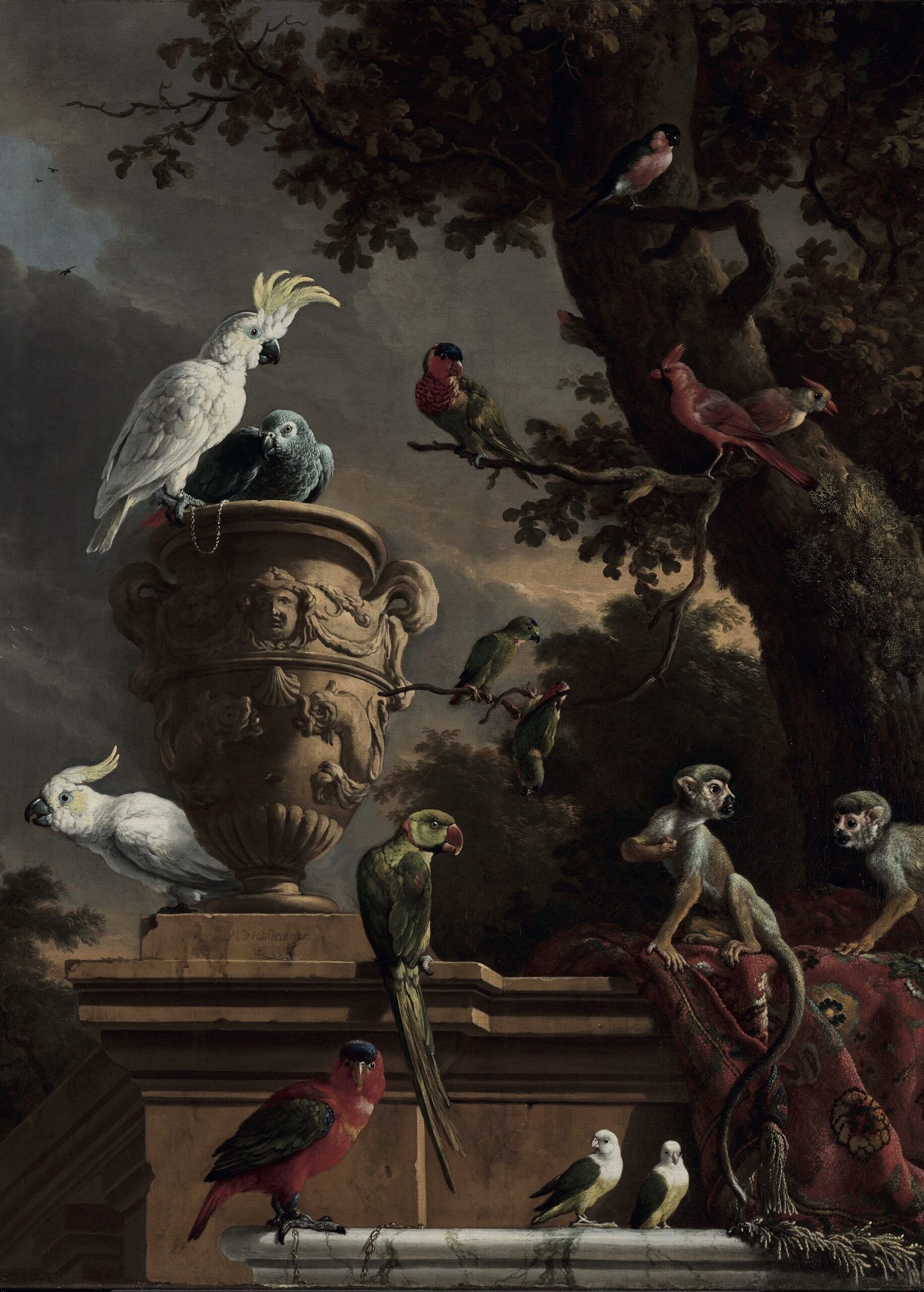 Póster Melchior d'Hondecoeter - The Menagerie