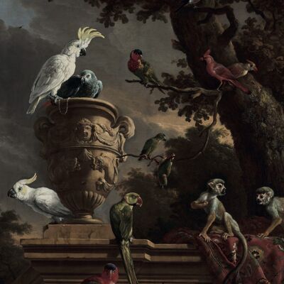 Póster Melchior d'Hondecoeter - The Menagerie