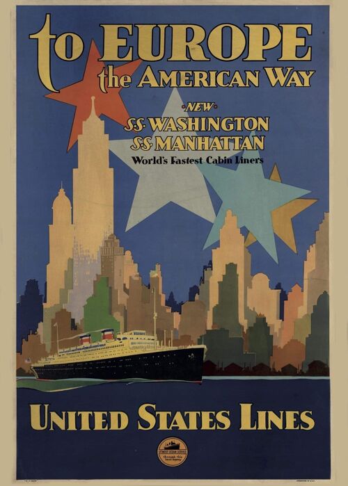 Poster Europa Travel - Vintage Reisposter