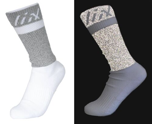 Liix Reflektierende Socken - Joggen & Radfahren - Weiß S