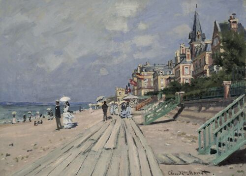 Poster Monet - The Beach at Trouville
