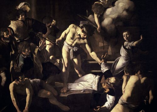 Poster Caravaggio - Het martelaarschap van Mattheüs