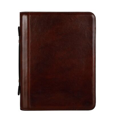Leather Portfolio with Binder - Joy in the Morning