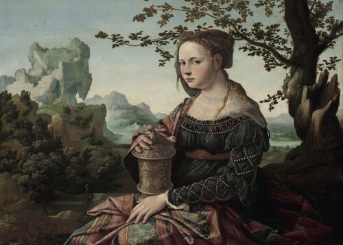 Poster Jan van Scorel - Maria Magdalena