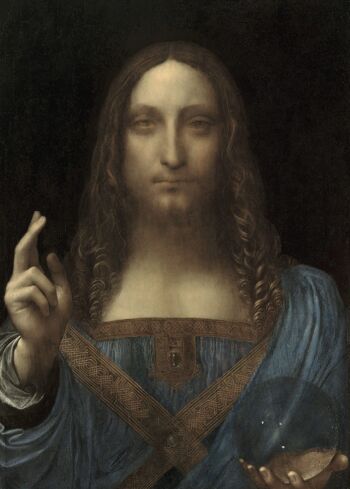 Affiche Léonard de Vinci - Salvador Mundi 1