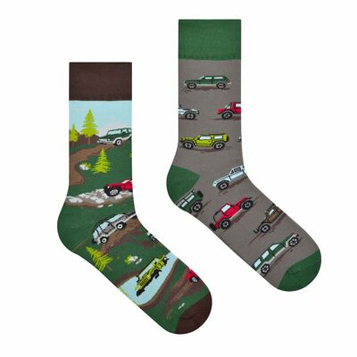 Calcetines todoterreno | Calcetines de coches: calcetines casuales desiguales