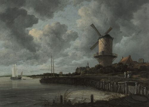 Poster Jacob van Ruisdael - De Molen bij Wijk bij Duurstede