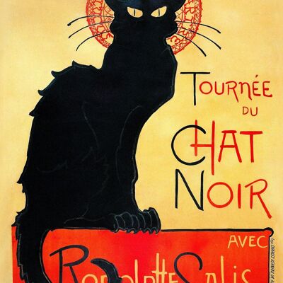 Póster Le Chat Noir - Vintage
