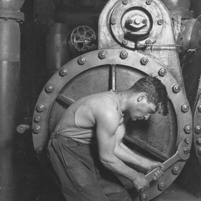 Affiche Powerhouse Mechanic - Vintage