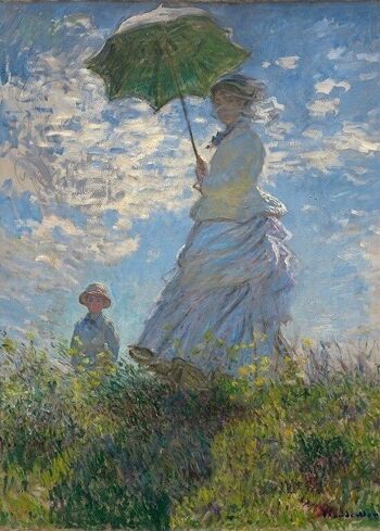 Affiche Monet - Femme à l'ombrelle