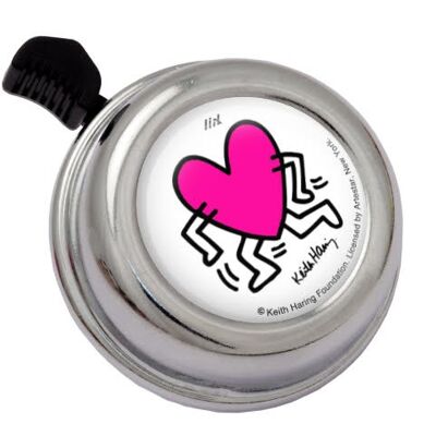 LIIX x Keith Haring - Campana de color con corazón en cromo