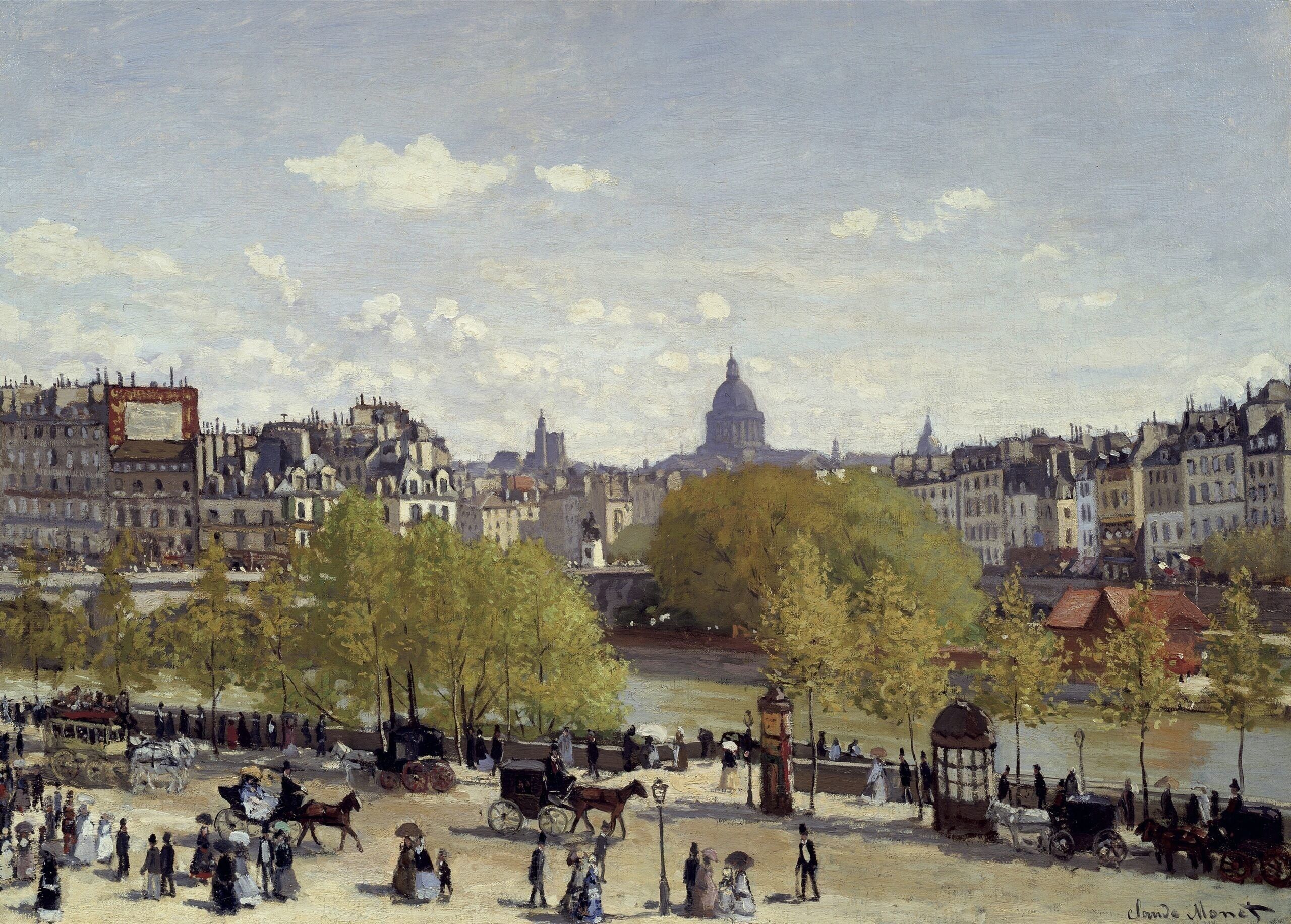 Póster Monet - Quai Du Louvre