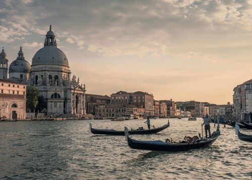Poster Venetië - Gondels in Italië