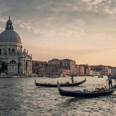 Póster Venecia - Góndolas en Italia
