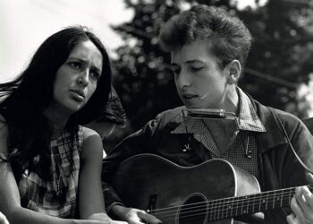Affiche Bob Dylan - Marche des droits civiques