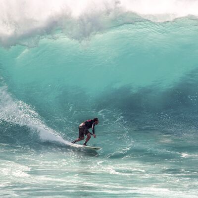 Póster Surfing Under Golf Hawaii - Deportes