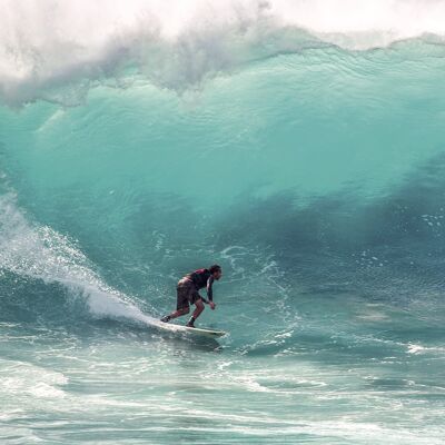 Poster surfen onder golfen Hawaii - Sport