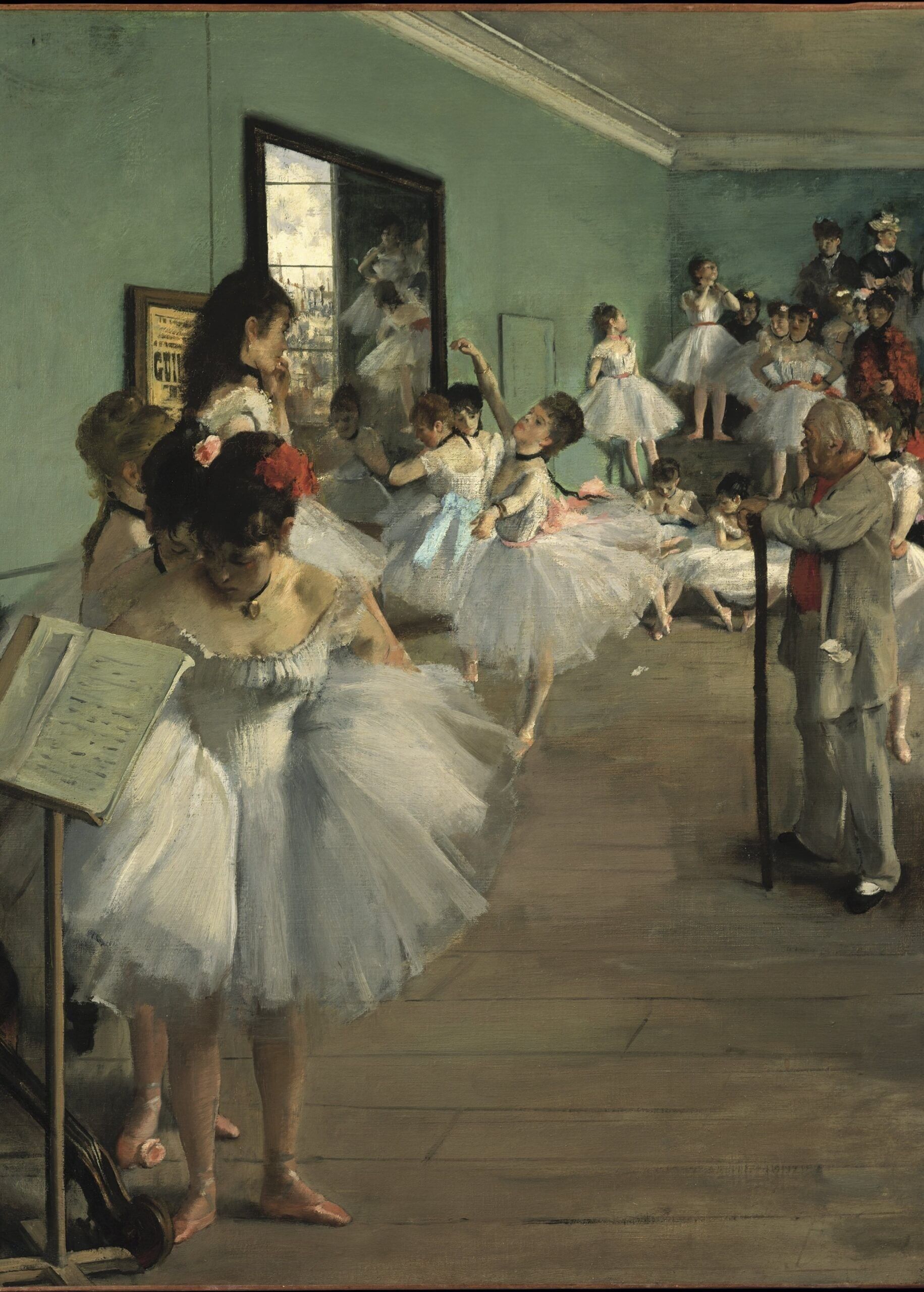 Póster Edgar Degas - La clase de ballet