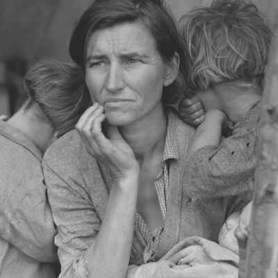 Póster Madre migrante - Gran Depresión