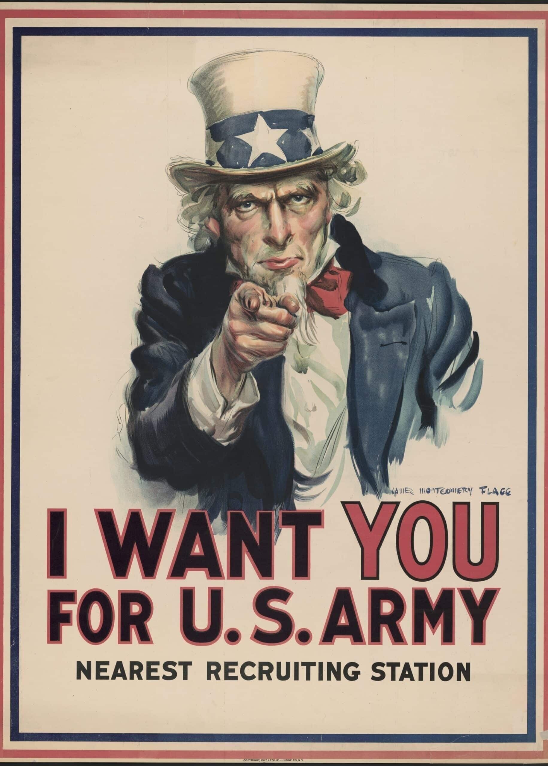 Poster Uncle Sam - Erster Weltkrieg