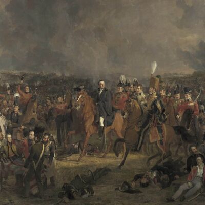 Poster Jan Willem Pieneman - Slag bij Waterloo