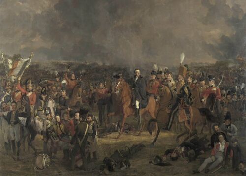 Poster Jan Willem Pieneman - Slag bij Waterloo