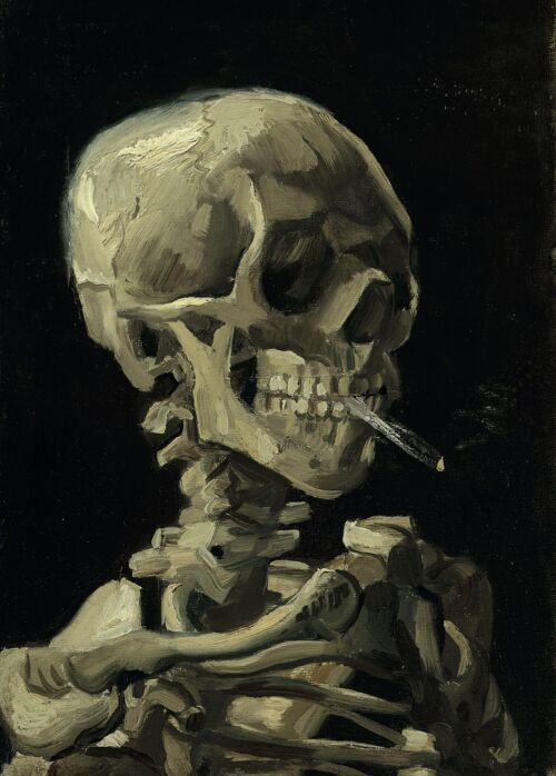 Poster van Gogh - Kop Van Een Skelet