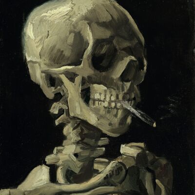 Poster van Gogh - Kop Van Een Skelet