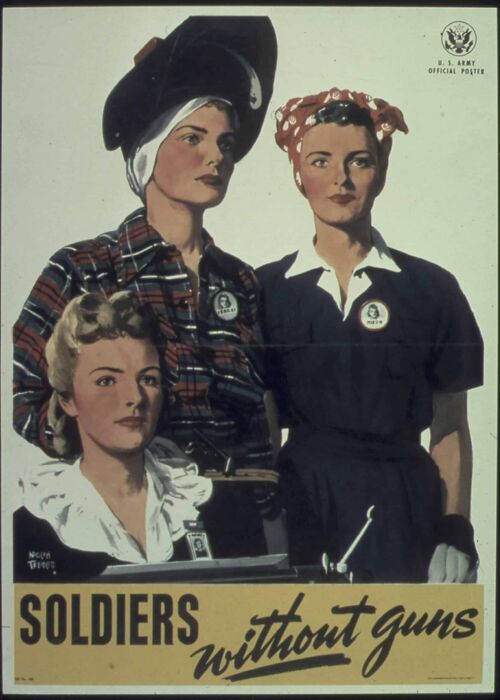 Poster Soldiers Without Guns - Tweede Wereldoorlog