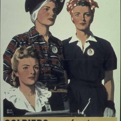 Poster Soldiers Without Guns - Tweede Wereldoorlog