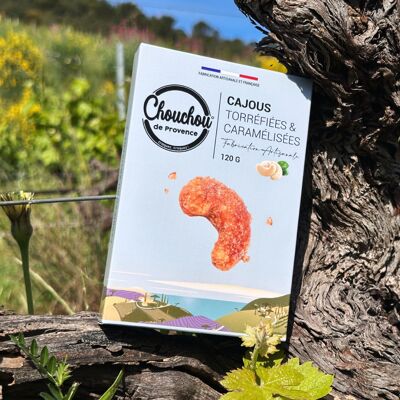¡Chouchous de anacardos caramelizados artesanales franceses! - Estuche provenzal 120G