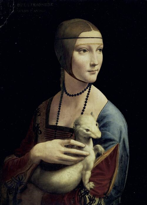 Poster Leonardo da Vinci - De dame met de hermelijn
