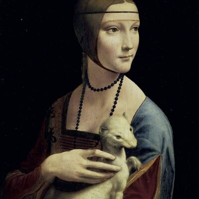 Affiche Léonard de Vinci - La Dame à l'hermine