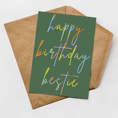 Carta di buon compleanno Bestie