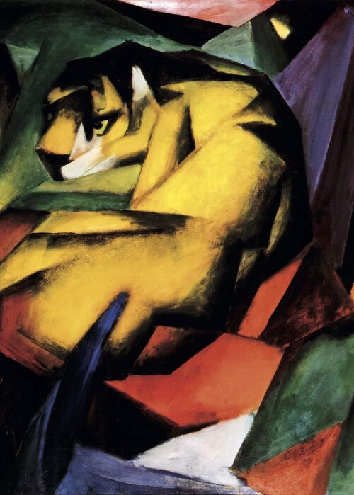 Poster Franz Marc - Tiger