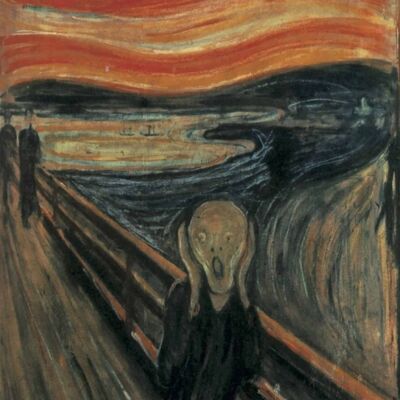 Poster Edvard Munch - L'urlo