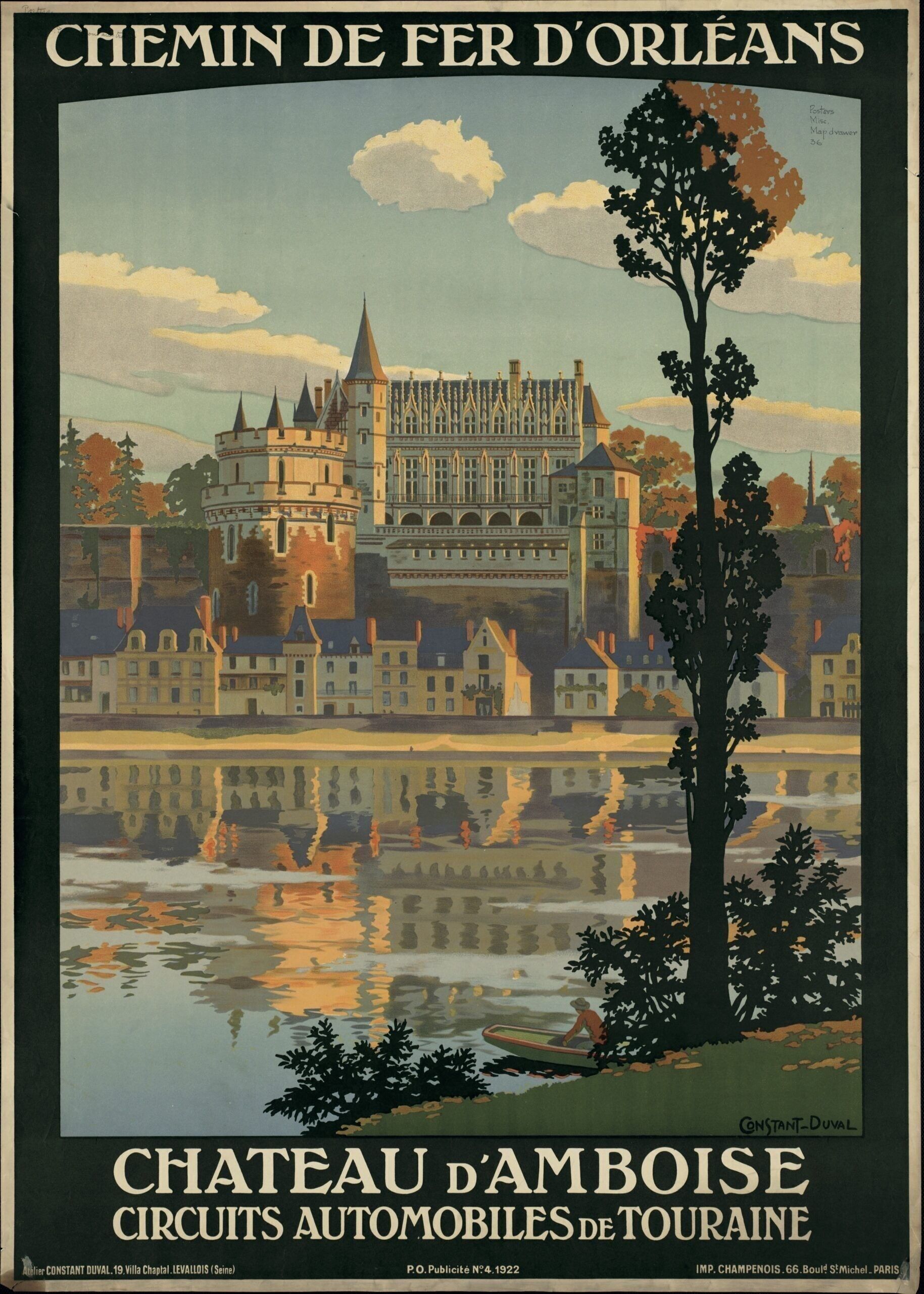 Póster Viajes a Francia - Póster de viajes vintage