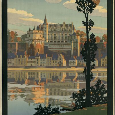 Poster Frankreich Reise - Vintage Reiseplakat