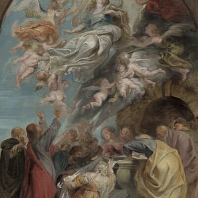 Poster Peter Paul Rubens - Modello für die Himmelfahrt