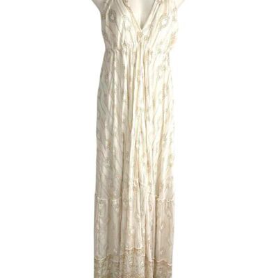 Vestido Largo y Ligero Artesanal Sin Mangas para Mujer Promo