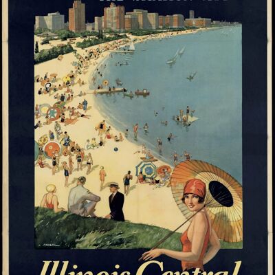 Poster Chicago Travel - The Vacation City