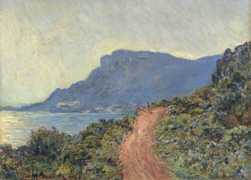 Poster Monet - La Corniche bij Monaco