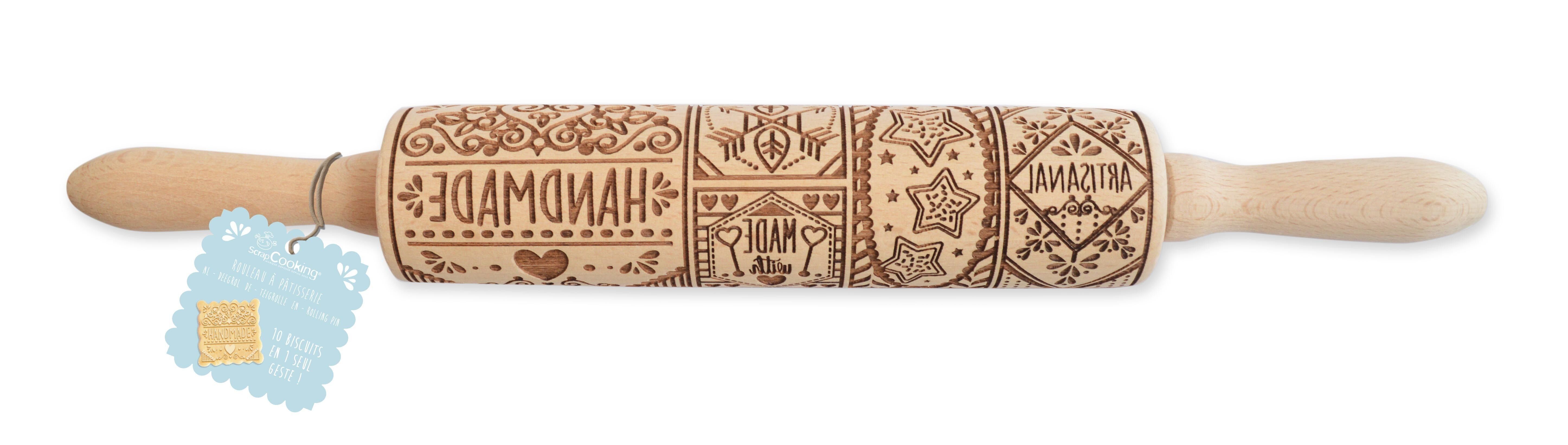 Rotolo per impronte in legno "fatto in casa" -39 cm