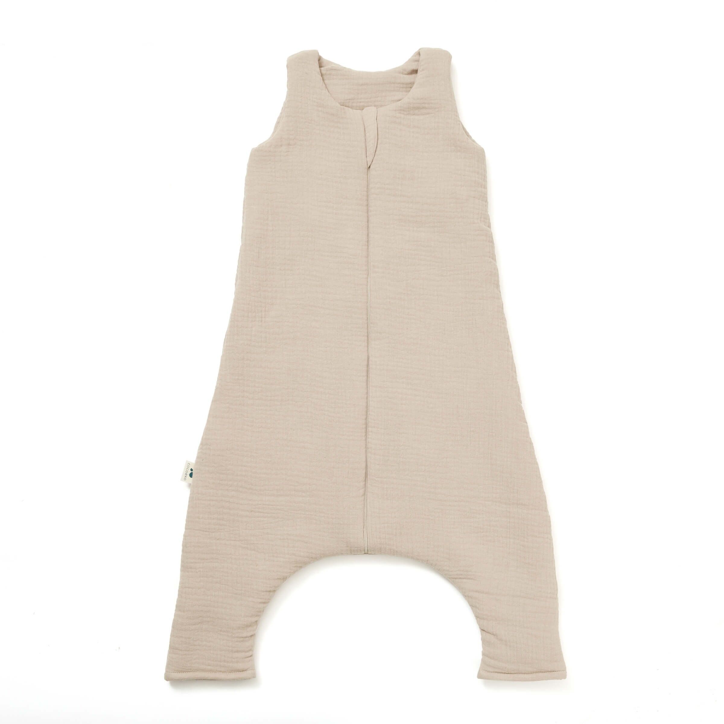 Sleeping bag with feet in cotton gauze BEIGE TOG 2