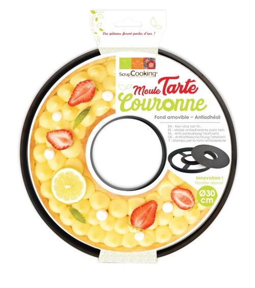 Moule anti-adhésif tarte à trou / couronne