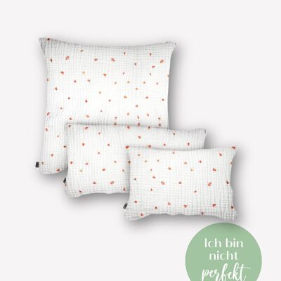 Muslin pillow • 80x40 cm • Love at 2 View