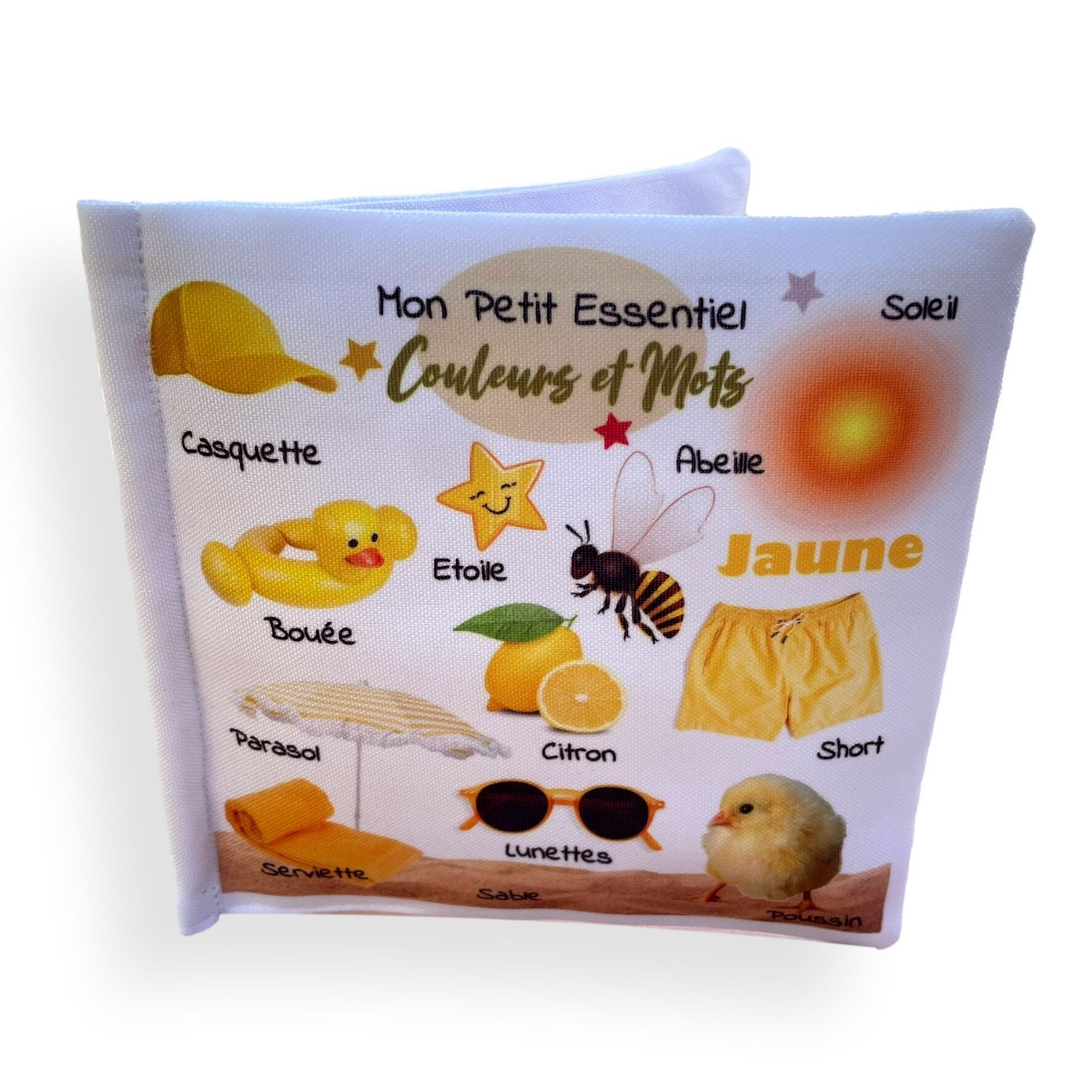 Book of educational images in tissue for babies - Couleurs et Mots - essential format