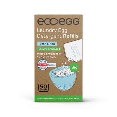 Recambios de detergente Ecoegg BIO Fresh Linen - 50 LAVADOS