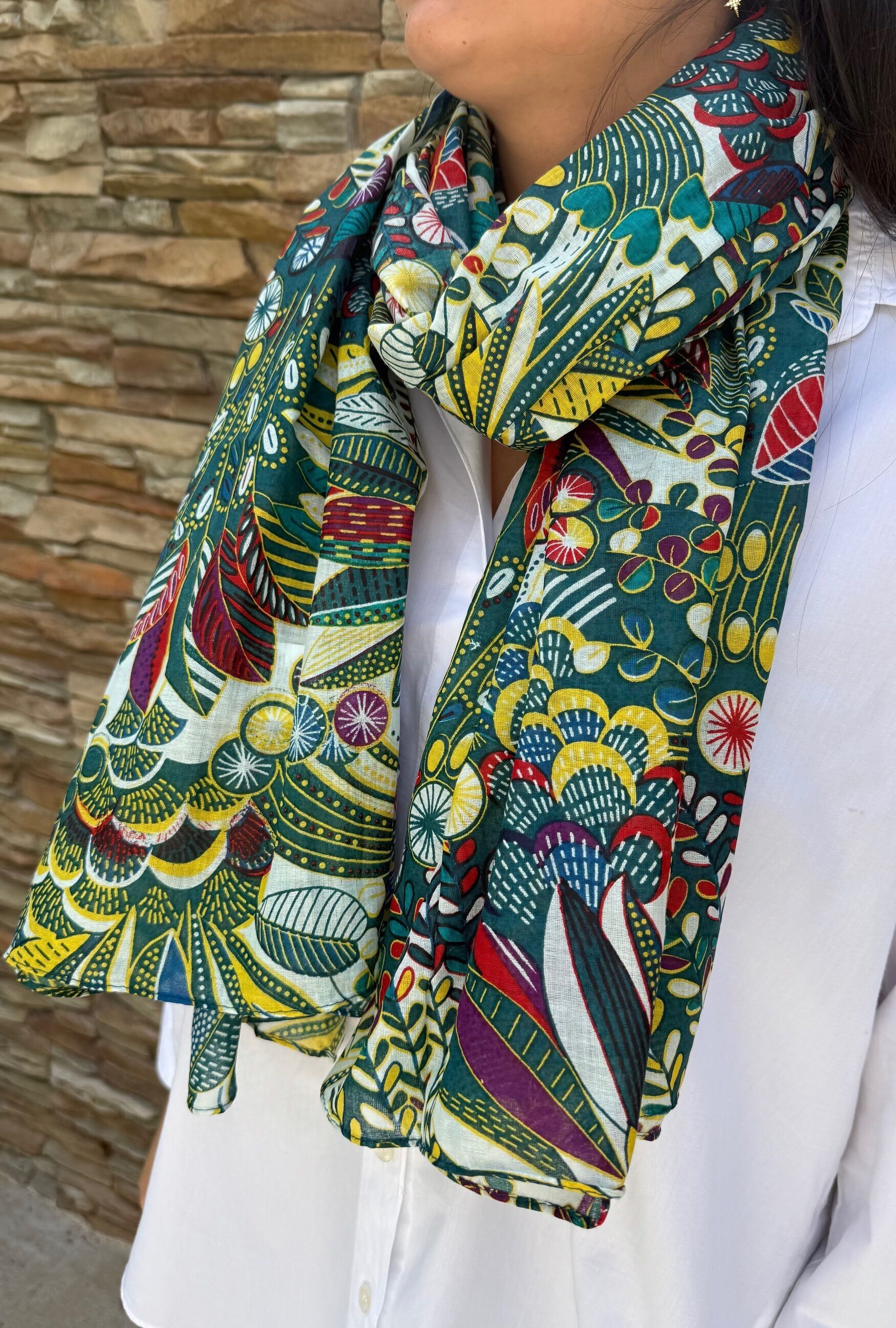 Sciarpa Cheche o Pareo da donna 100% cotone indiano