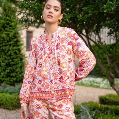 Blusa con estampado de margaritas Théa - CK08129-15